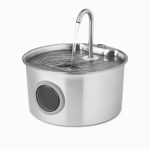 Fontaine à eau en inox pour chat