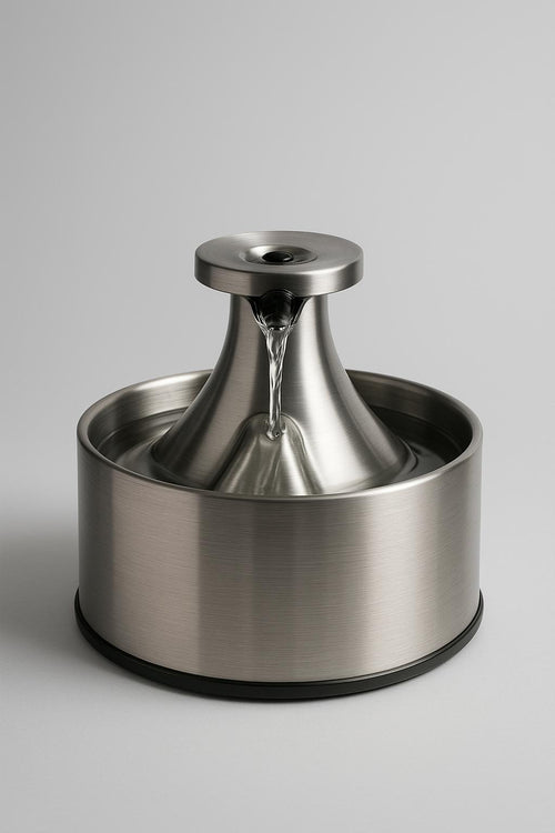 Fontaine a eau en inox pour chat et chien